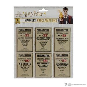 Harry Potter Magnets Proclamations – Set de 6